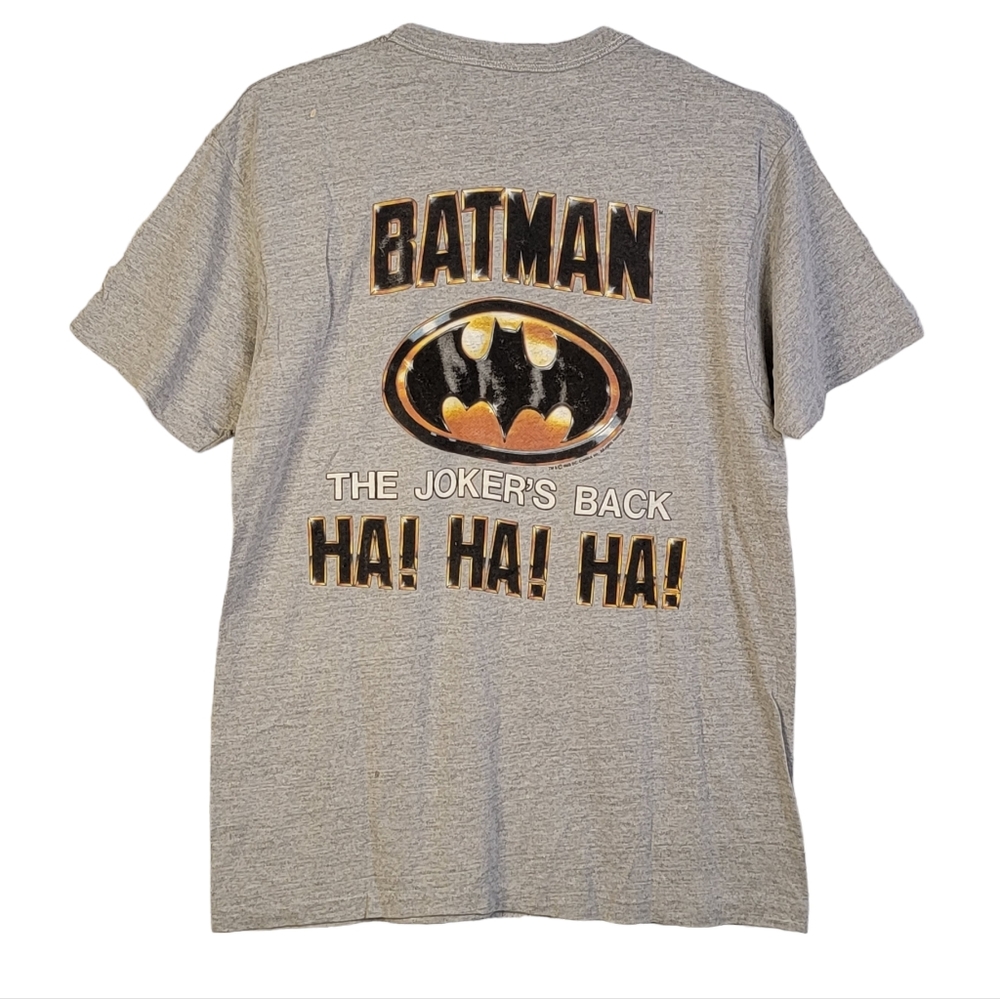 DC Comics Batman Movie Joker Vintage Promotional Print T-Shirt Men’s L 42-44 - Picture 2 of 16
